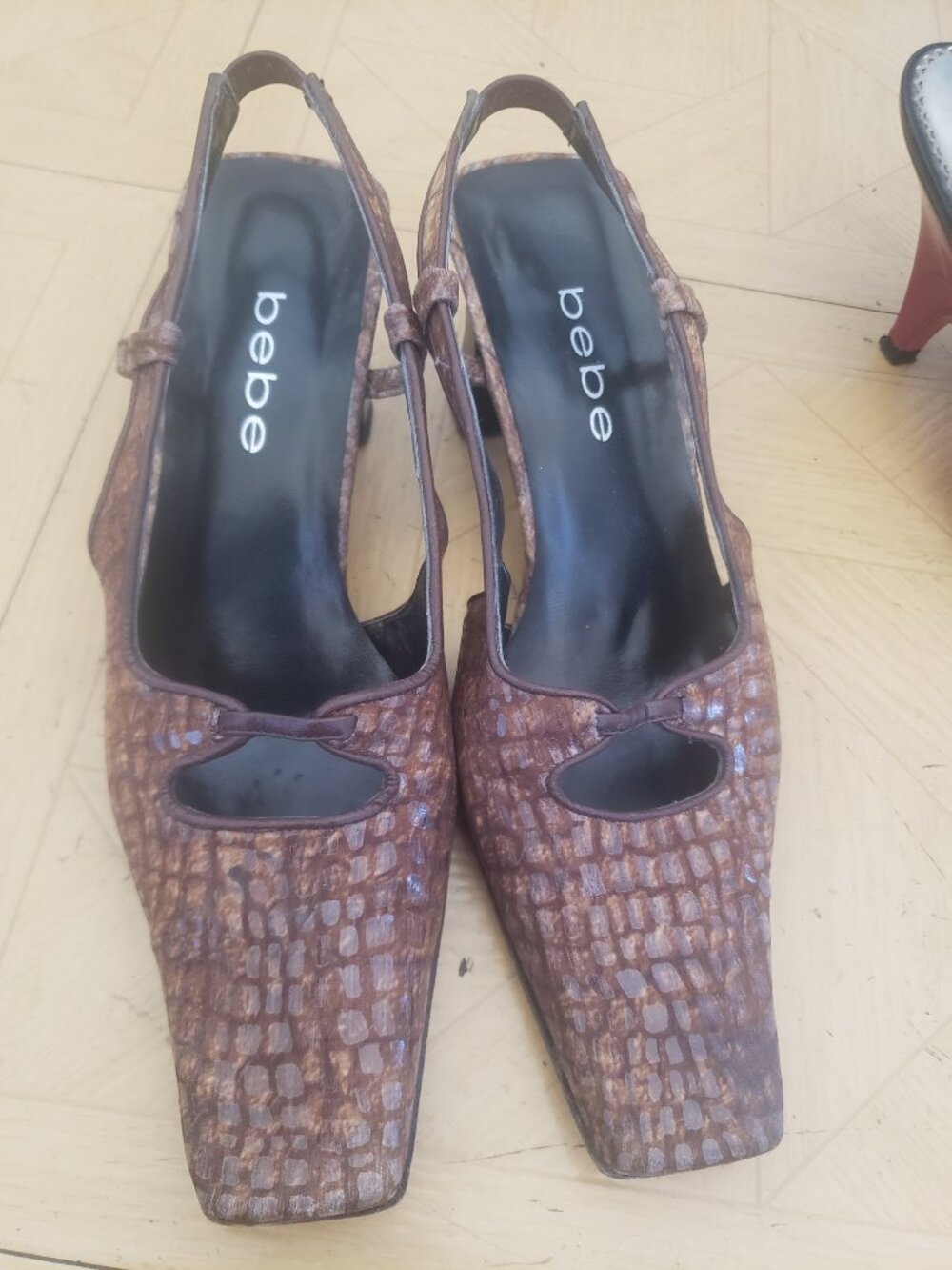 Bebe Strappy Pumps Size 6M